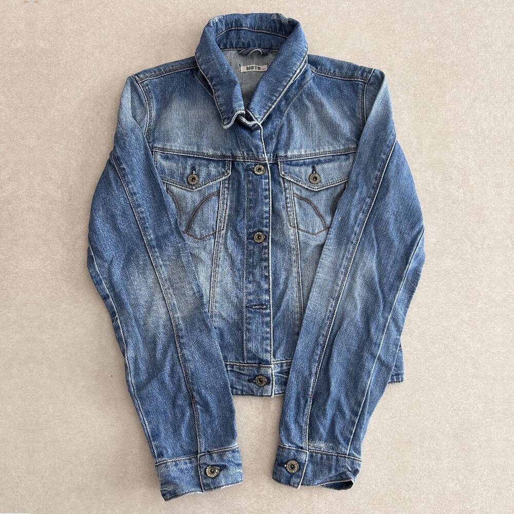 Topshop moto Denim Jacket ALT ASO Hermione Granger - Picture 3 of 11